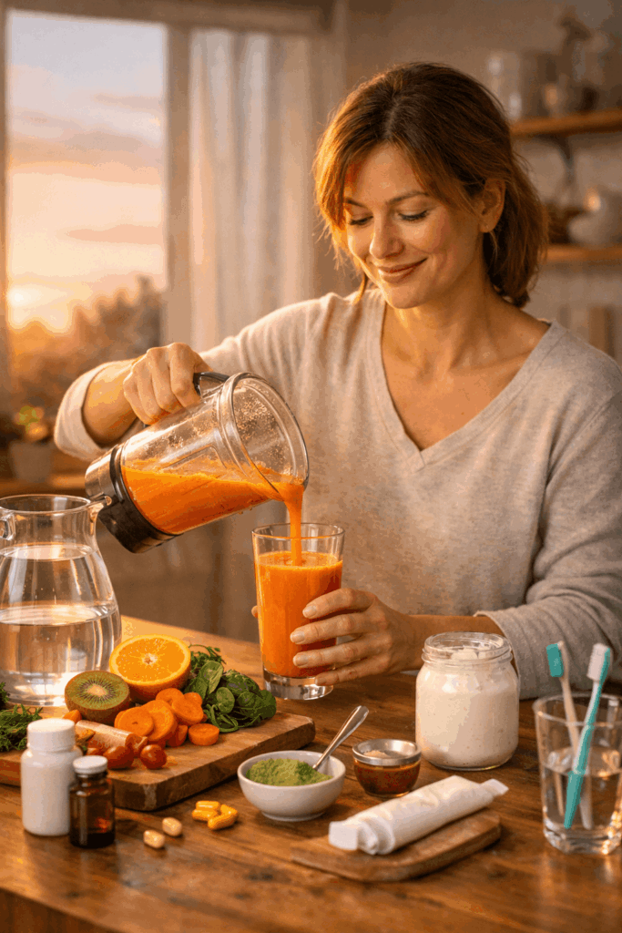 Eine Morgenroutine, die sich in deinem Start in den Tag einschmiegt, als hättest du es schon immer so gemacht, mit allem was du für den Tag brauchst.